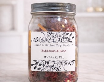 Hibiscus & Rose Cocktail Kit (Vodka, Gin)
