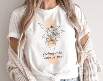 Camiseta "Mãe de Plantas com Padrões", Camiseta Divertida para Amantes de Plantas