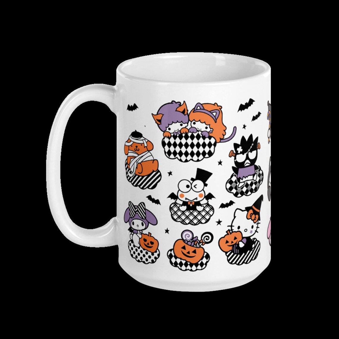 Sanrio halloween mug/ hello cat mug/ kitty mug/ kuromi mug/my Etsy