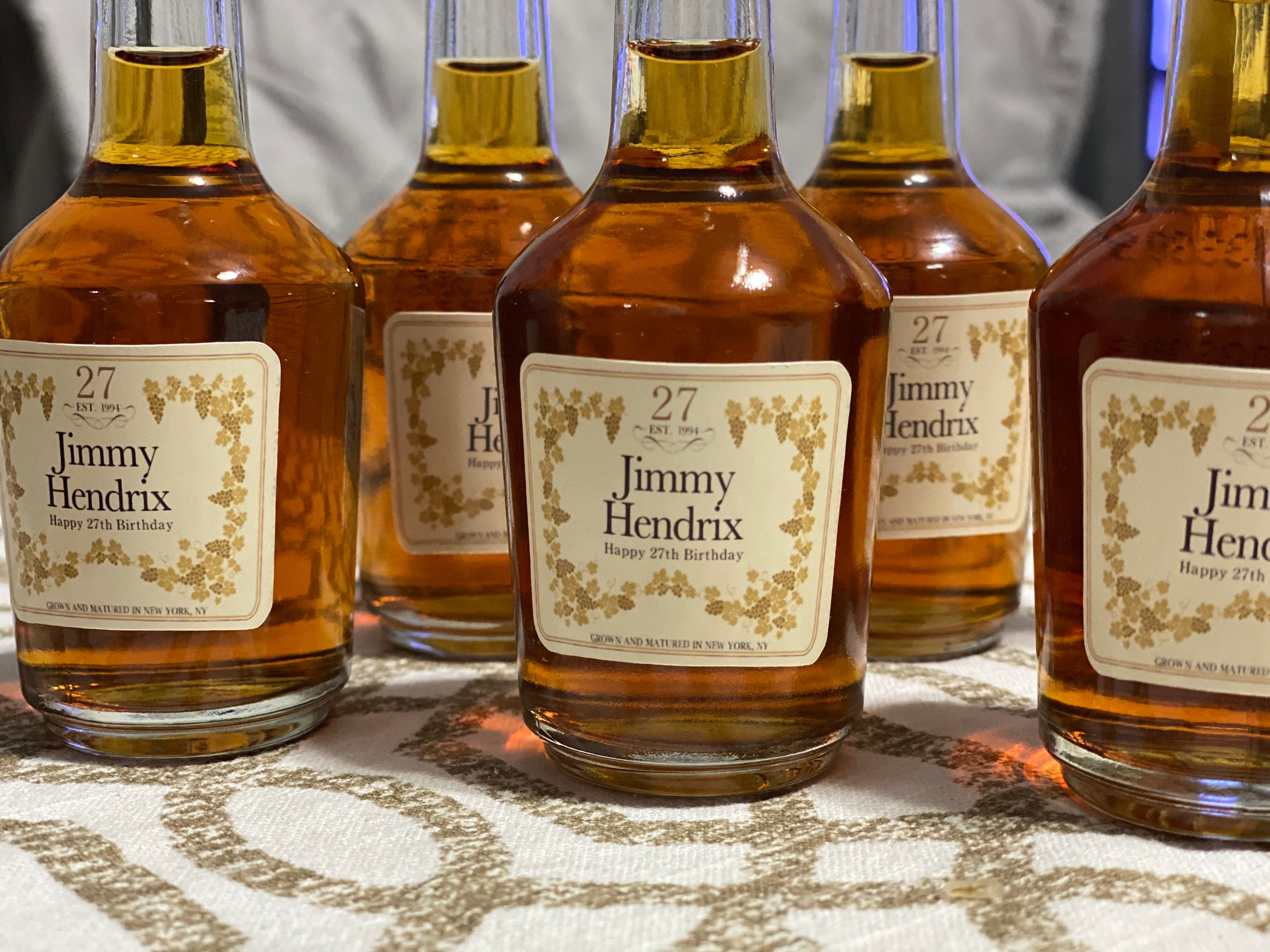 Personalized birthday Hennessy label Etsy