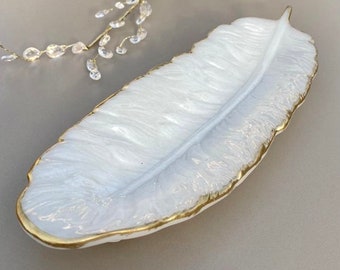 Feather Trinket Dish Etsy