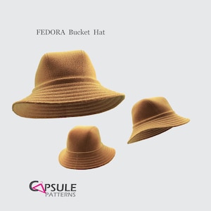 Bucket Hat PDF sewing pattern-Fedora digital sewing pattern
