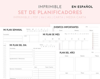 Agenda Para Imprimir Etsy