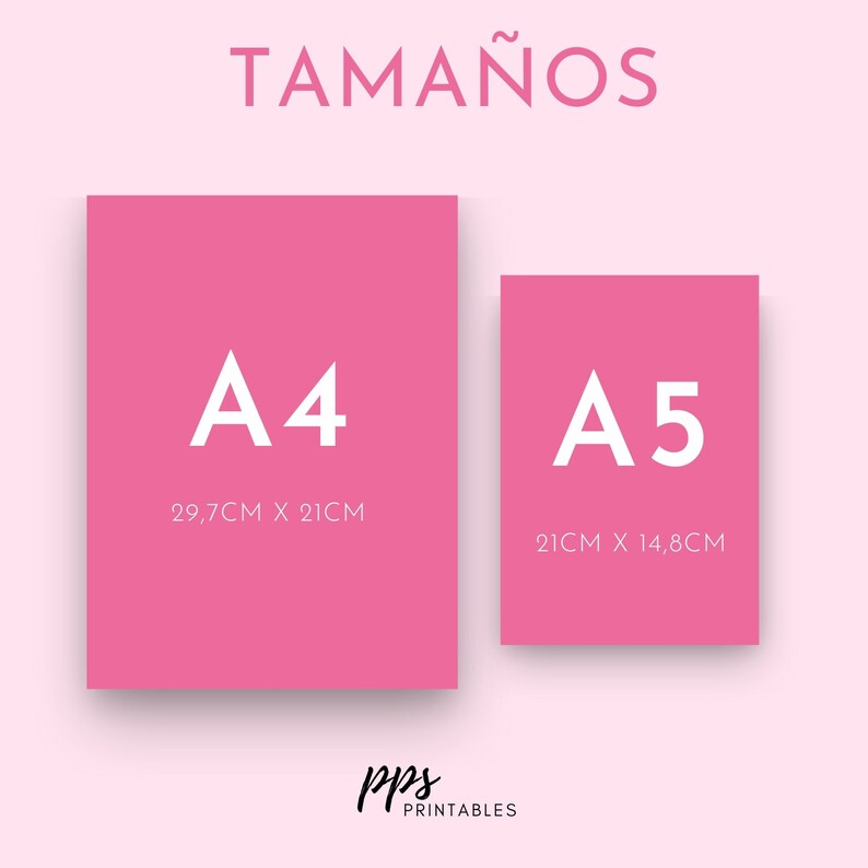 Set of Printable Planners in Spanish Insertion of Personal Etsy