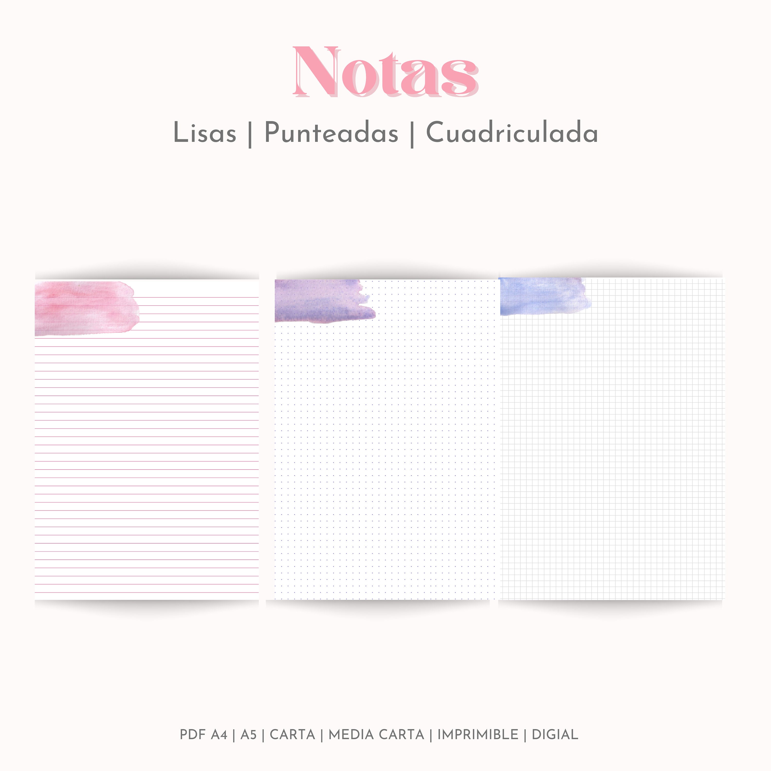 Set of Printable Planners in Spanish Personal Planner Insert Etsy