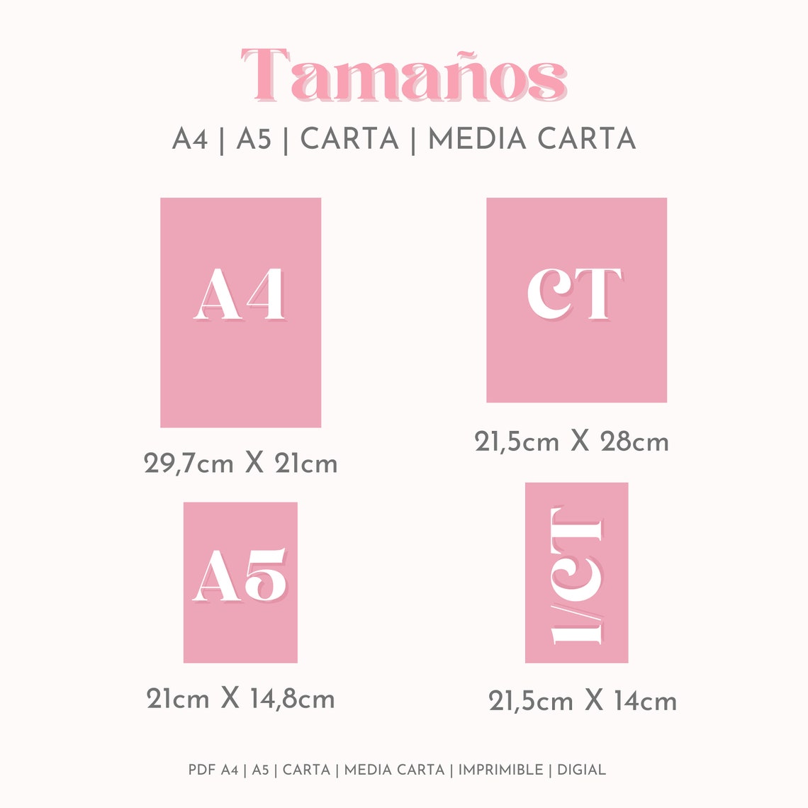 Set of Printable Planners in Spanish Personal Planner Insert Etsy