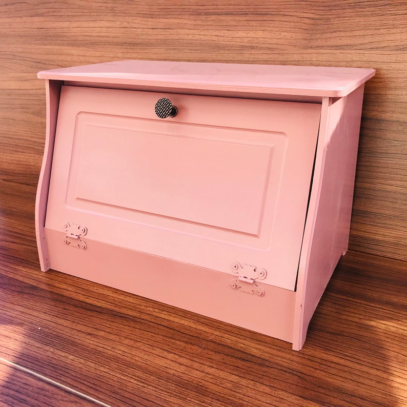 Rose Color Bread Box Bread Box French Vintage Bread Bin Etsy