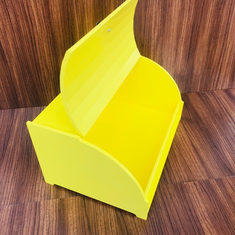 Yellow Bread Box Modern Bread Box Wooden Bread Box Bread Etsy