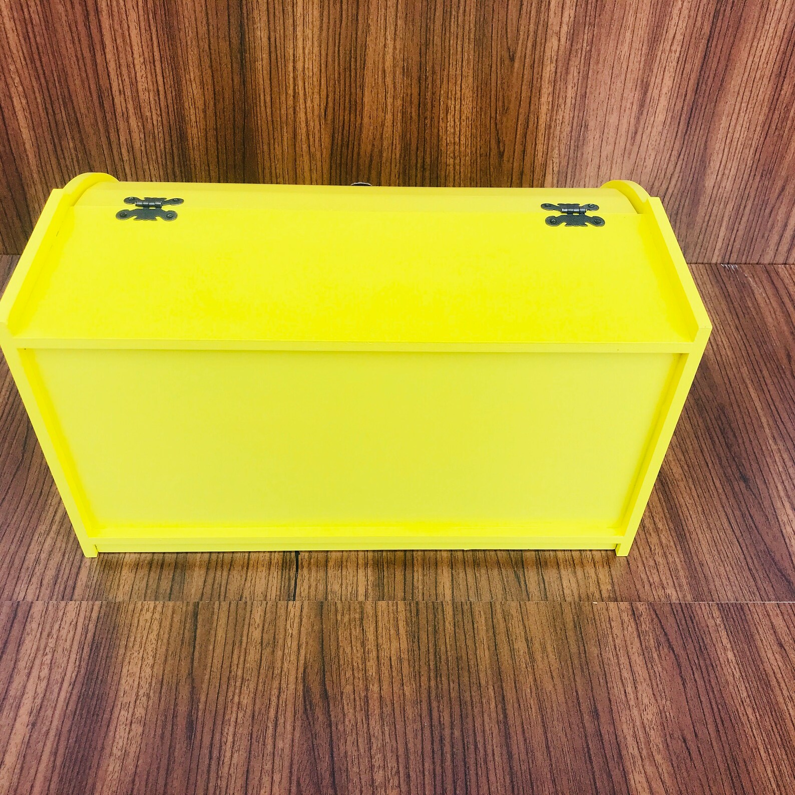 Yellow Bread Box Modern Bread Box Wooden Bread Box Bread Etsy