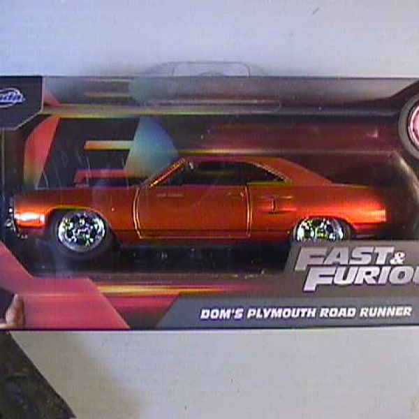 Jada diecast Dom's Plymouth Road Runner car, NEW, Free shipping in the USA