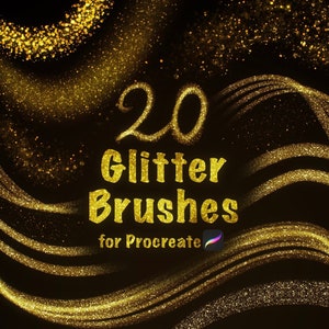 Glitter Brushes for Procreate - Etsy