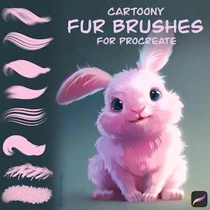 Fur Brushes for Procreate - Easy Cartoony Fur