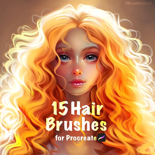 Procreate Hair Brushes Procreate Hair Brushes Procreate Etsy