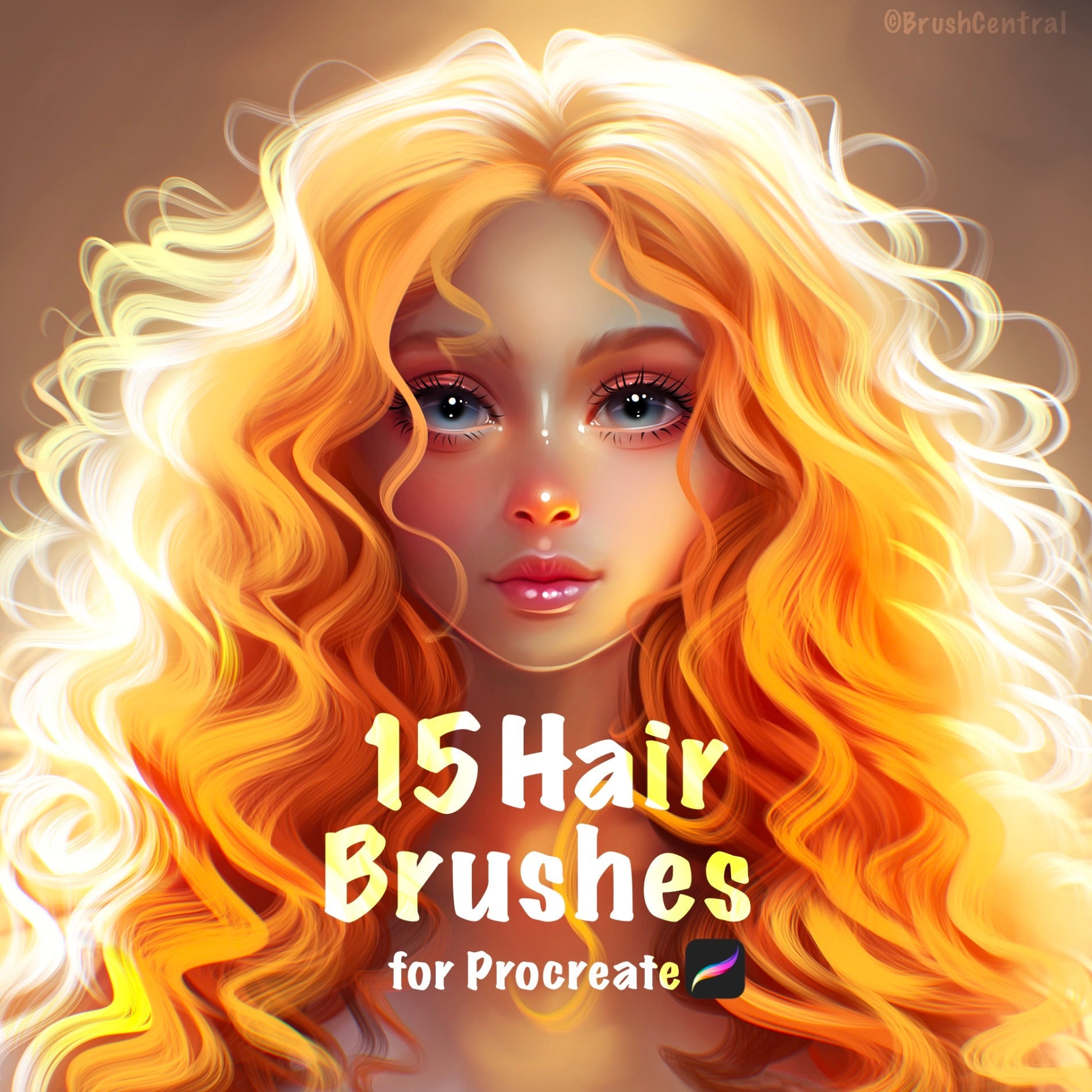 Hair Brushes for Procreate Etsy