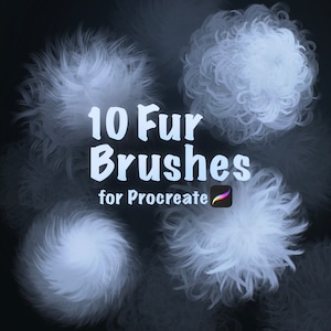 Realistic Fur Brushes for Procreate - Easy Fur