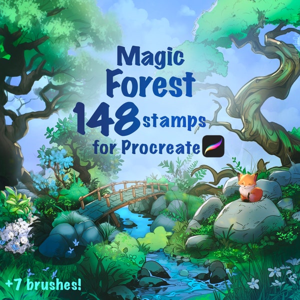 Magic Forest - Stamps for Procreate