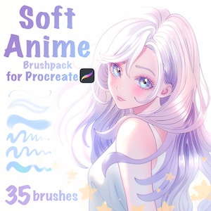 Anime Brushes for Procreate - Soft Style