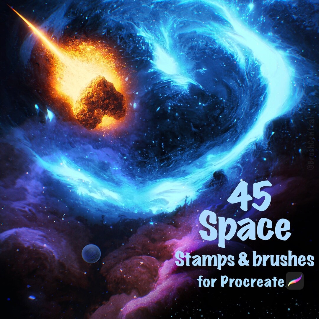 Space Pro Create Space Stamps for Procreate - Universe Brushes - Etsy UK