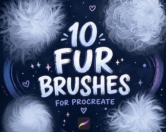 Realistic Fur Brushes for Procreate - Easy Fur