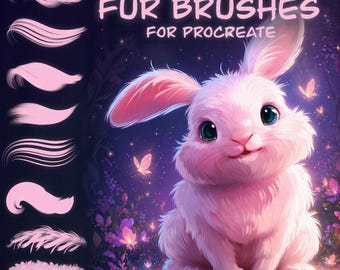 Fur Brushes for Procreate - Easy Cartoony Fur