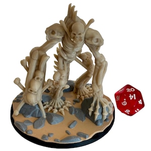 Painted Bone Golem-  Enemy, 28mm, DnD Miniatures, D&D, Mini