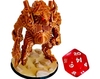Painted Clockwork Minotaur-  Enemy, 28mm, DnD Miniatures, D&D, Mini