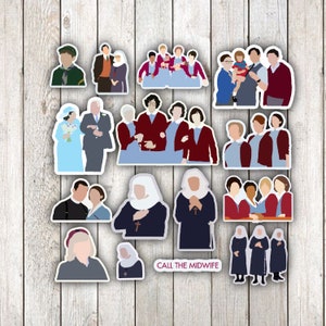 Call The Midwife Sticker Pack | Waterproof Sticker | For Laptop, Water bottle,  Notebooks and More! Bridesmaids Gifts