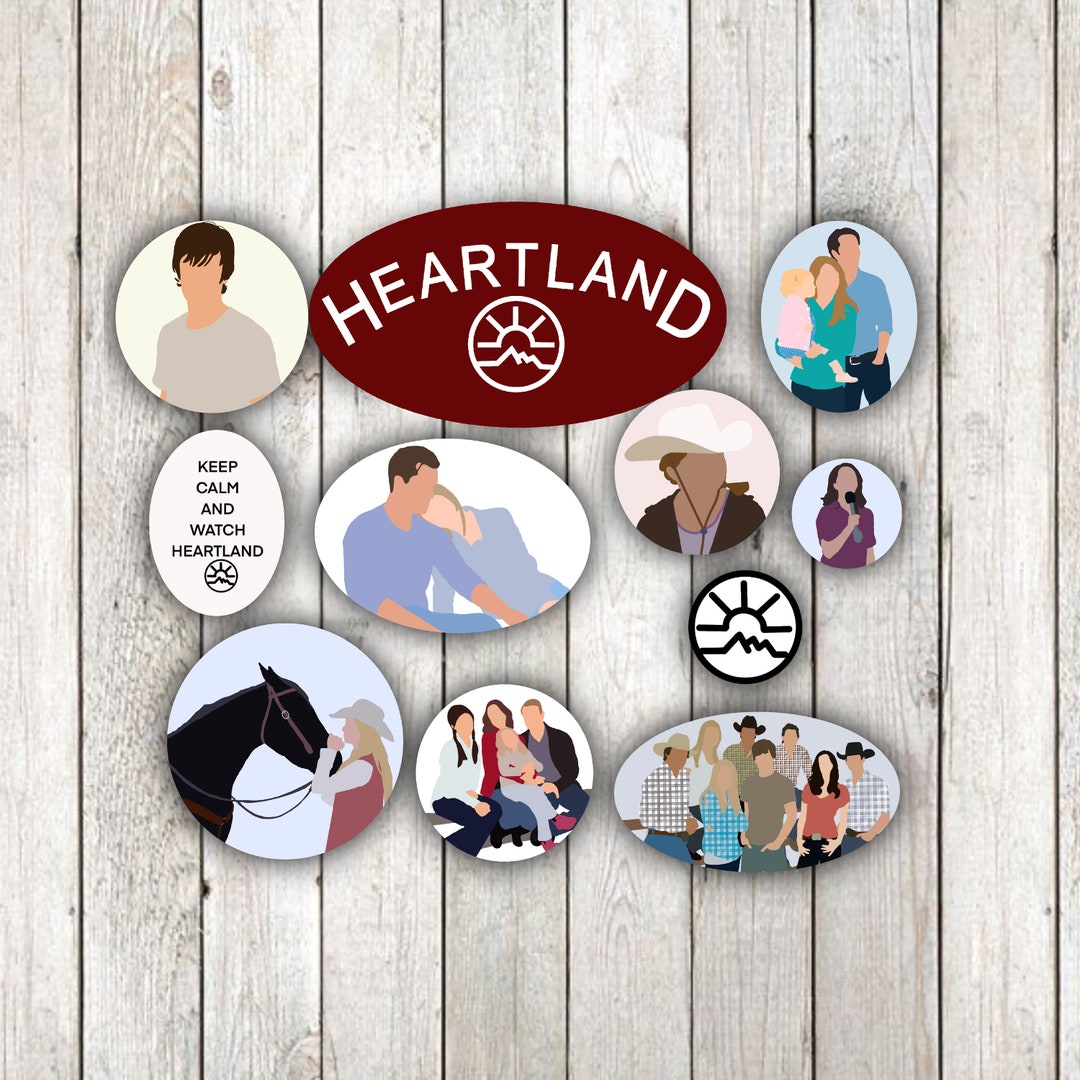 Heartland Digital Stickers for Laptop, Water Bottle, Notebooks and More