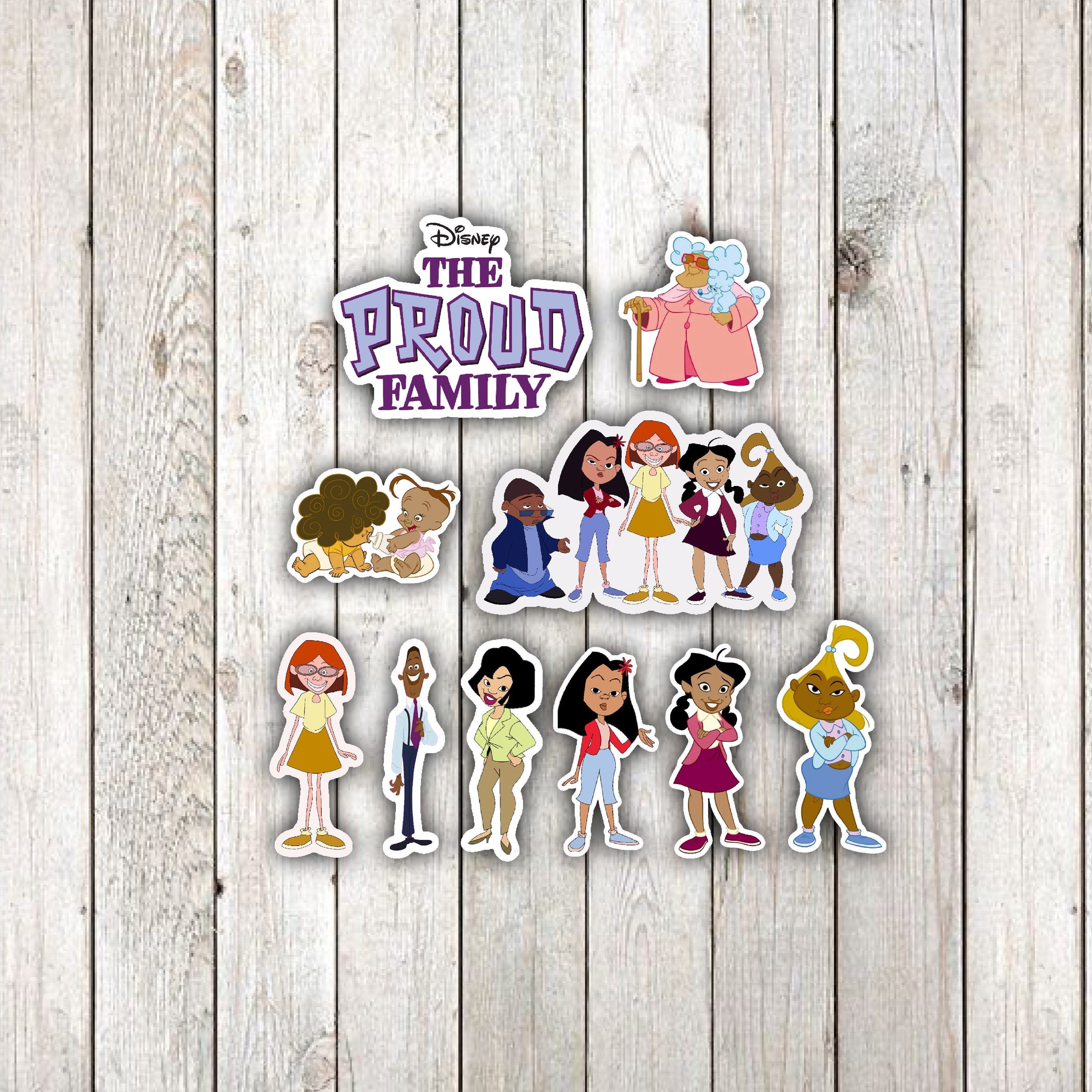 The proud family sticker pack waterproof sticker for  etsy The proud family sticker pack waterproof sticker for  etsy