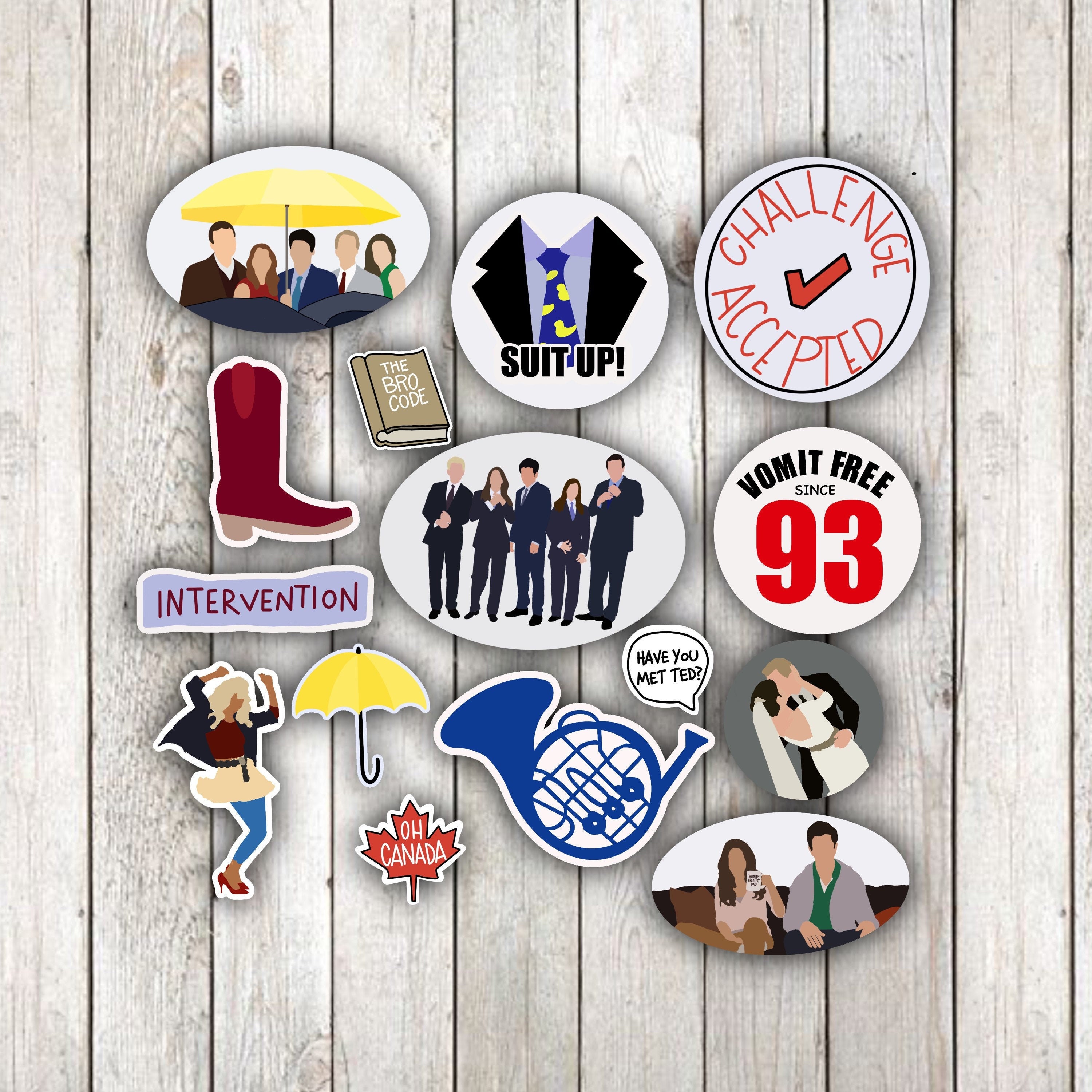 How I Met Your Mother Stickers Waterproof Sticker for - Etsy
