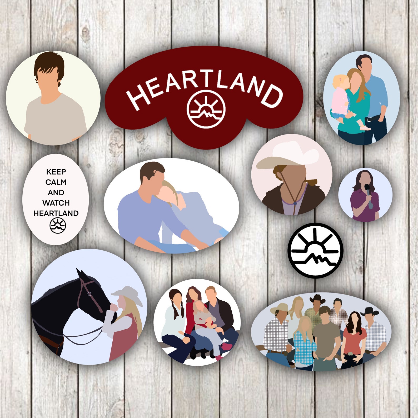 Heartland Sticker Pack Waterproof Sticker For Laptop | Etsy