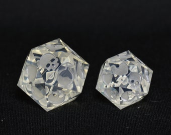 Komplett Poliert Mould Bereit - Death Save D20 - Dice Master