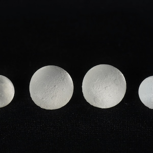 Full Moon and Crescent Moon - Inclusions for Dice