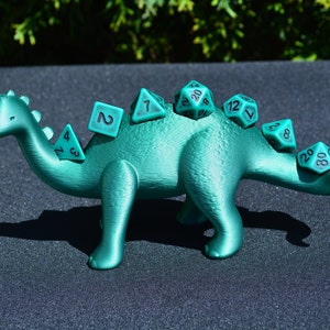 Dienosaur Stegosaurus Dice Holder - RachMakes - Dice Holder - Dinosaur