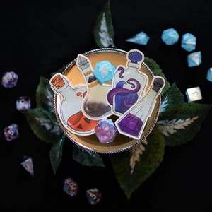 Bottiglie di pozioni - Adesivi D&D