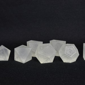Aufwendiges Master Dice Set - Schrift &quot;&quot;Druide&quot;&quot;&quot;