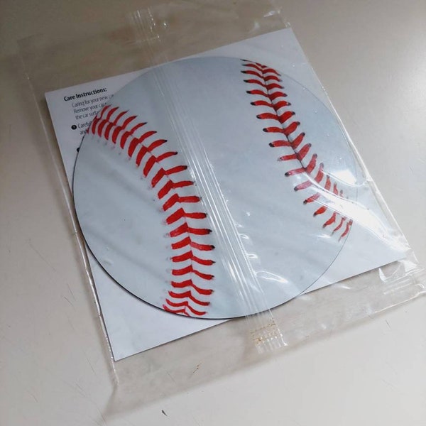 6" ProMAG Baseball Auto Magnet for Vehicles, Lockers, Refrigerators and more. White baseball with red strings. New! Makes a great holiday Ch