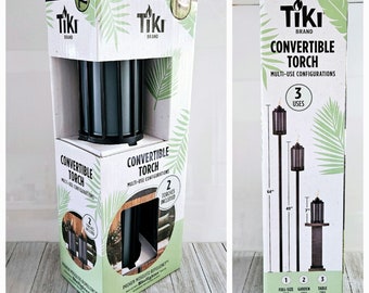 2 Pack Tiki Brand Convertible Torch Multi-Use Configurations with Proven Mosquito