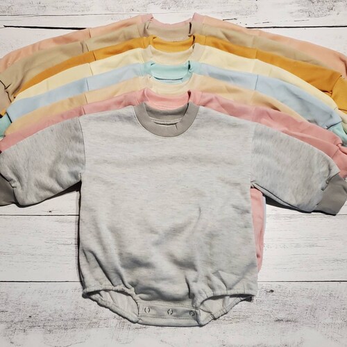 RTS Blank Sublimation Baby Sweatshirt Romper Infant Etsy