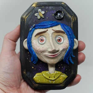 OOAK CORALINE Framed Wall Art Gothic Home Decor
