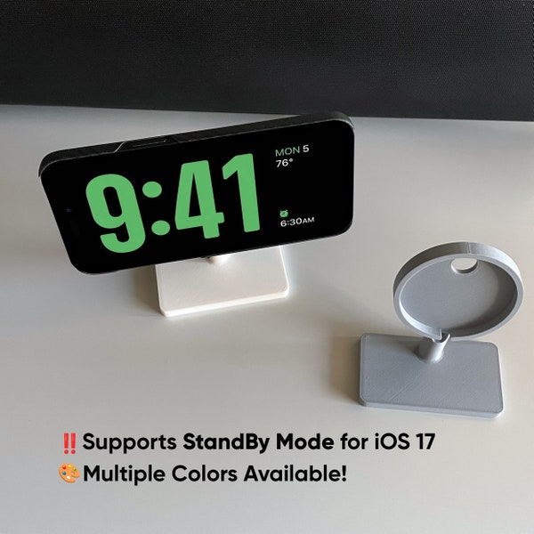 CLEARANCE - Apple MagSafe Charger StandBy mode Stand (iOS 17) for iPhone - BLACK COLOR