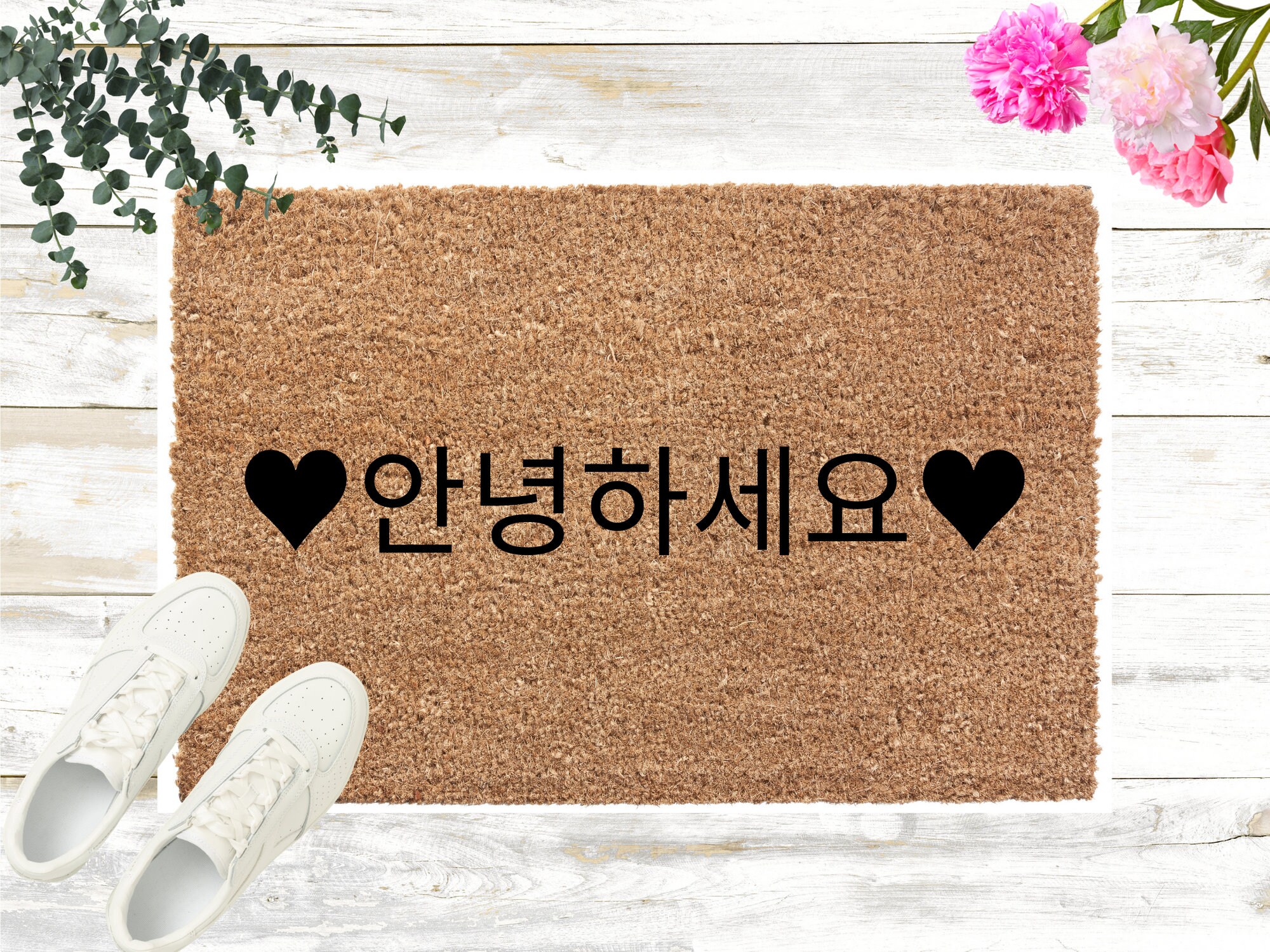 Korean Gift Annyeong Korea Door Mat Korean Mat Housewarming