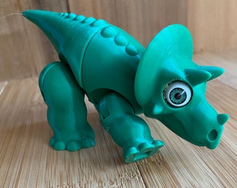 3D-geprinte speelgoeddinosaurus - Lil' Dino Pals - Tricerotops - verschillende kleuren