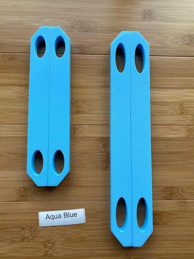 3D-geprinte grote Furoshiki-handvatten Patchin 270 mm meerdere kleuren Aqua Blue