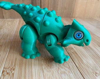 3D-geprinte speelgoeddinosaurus - Lil' Dino Pals - Ankylosaurus - diverse kleuren