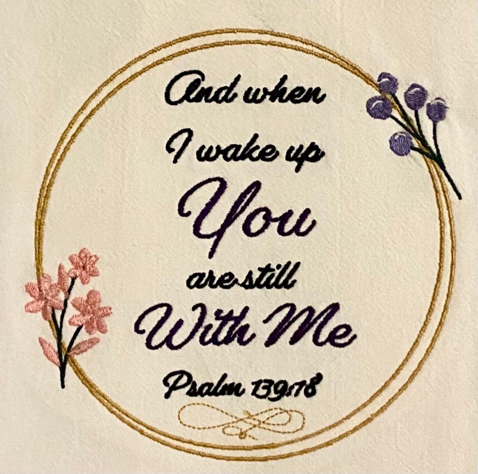 Psalm 139 18 When I Wake Up You Are With Me Etsy