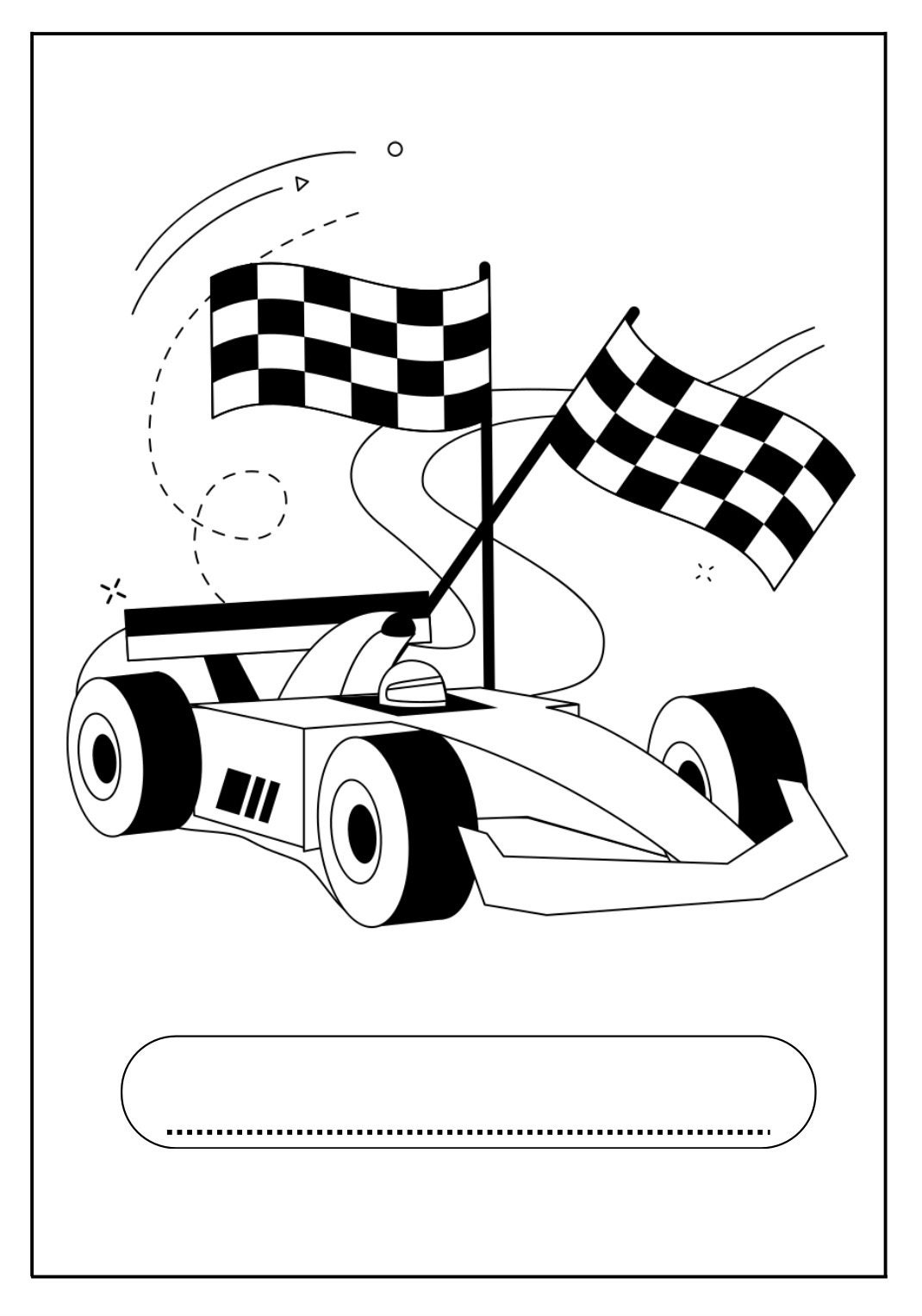 Printable Race Car Coloring Pages Etsy