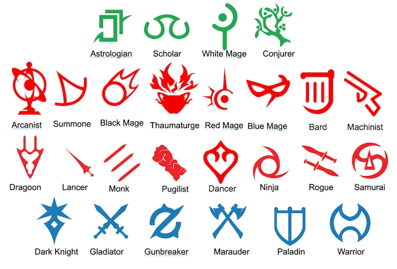final fantasy xiv jobs