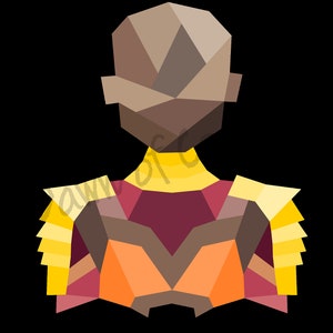 Okoye Black Panther geometric svg png
