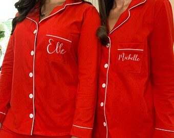 Christmas pajamas women | Etsy